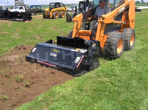 rotary tiller skid steer attachment|rototiller attachment for skid steer.